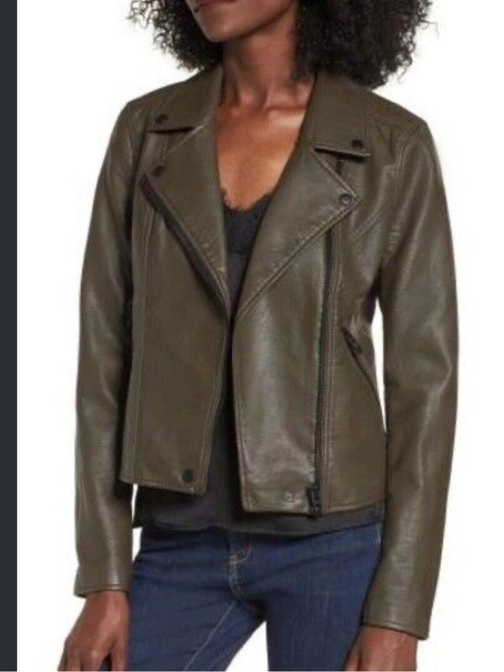 BLANKNYC Faux Leather Moto Jacket